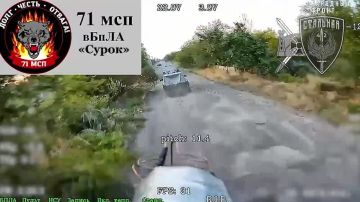 Гвардейцы 71-го полка проводят очередной сеанс утилизации вражеского автопарка