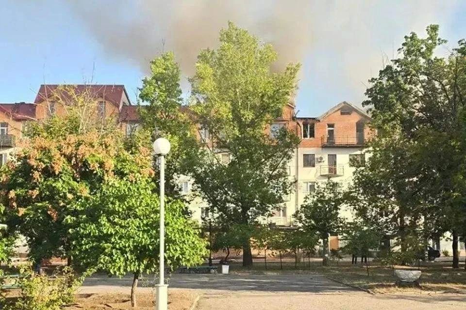 В Новой Каховке обстрелом повреждены жилые дома и гаражи