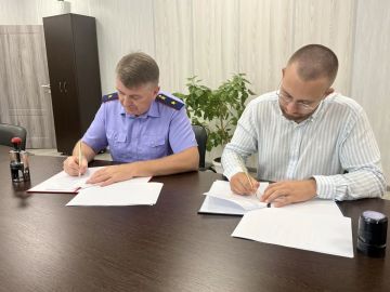 Следственное управление СК России по Херсонской области и региональное отделение «Движения Первых» заключили соглашение о сотрудничестве