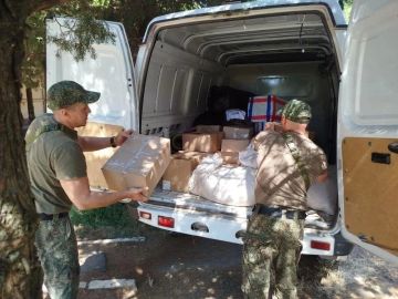 С заботой о детях: Крымский полк вновь доставил помощь Алёшкинскому дому-интернату