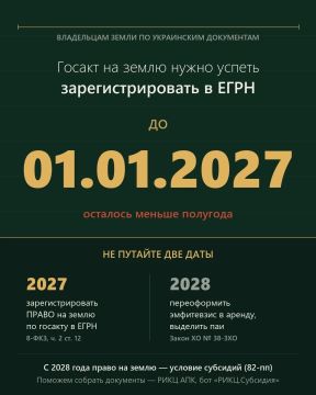 Земля у вас по украинскому госакту? Осталось меньше полугода