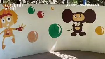 Чистота для малышей. Народный фронт привёз гуманитарную помощь в детский сад Геническа