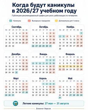 Учебный год только начался, а до первых каникул уже рукой подать