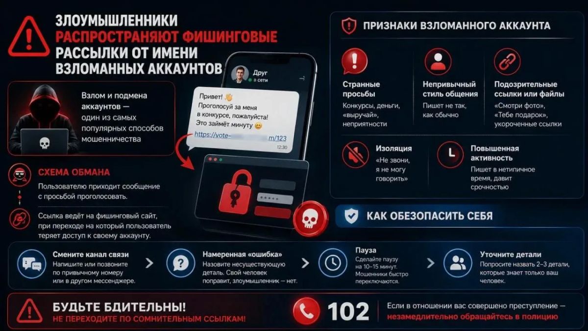Злоумышленники продолжают распространять фишинговые рассылки от имени взломанных аккаунтов