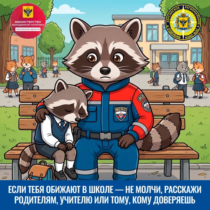 Добровольцы Херсонского РО ВСКС напоминают: сложные отношения в школе — не повод замыкаться в себе
