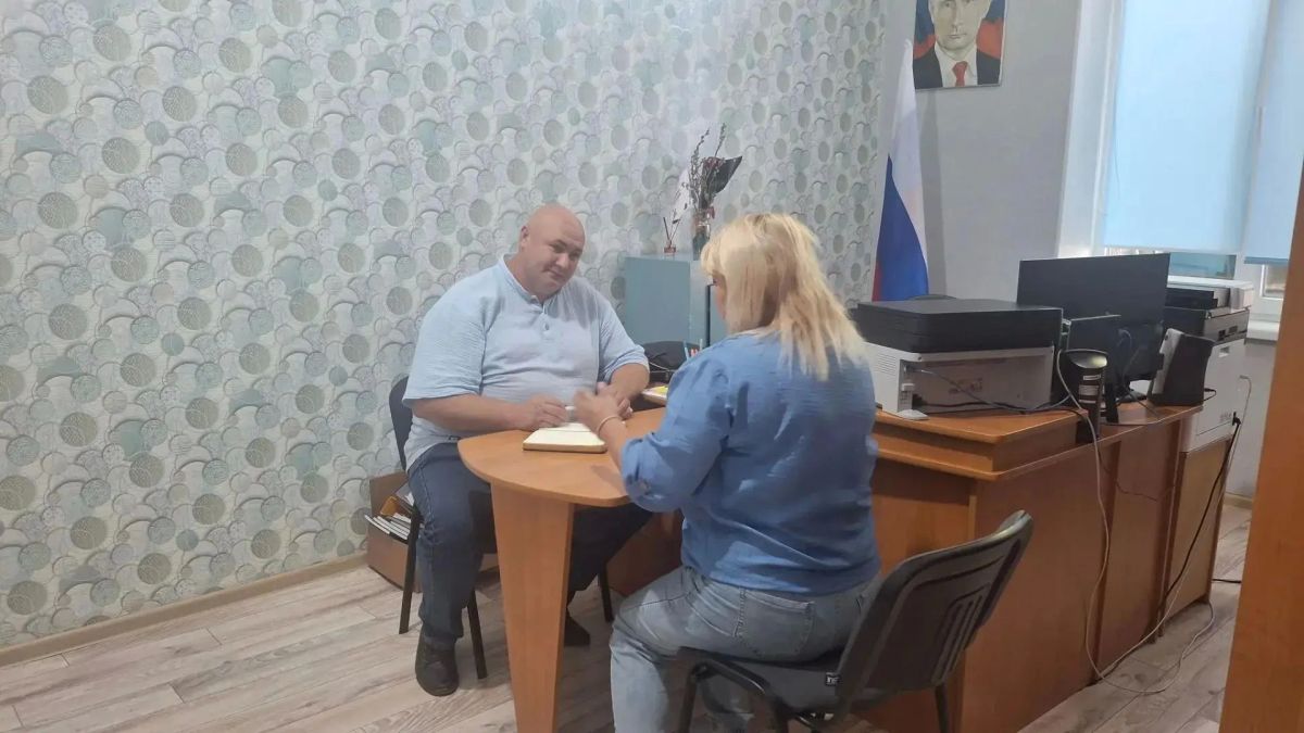 Приём граждан в селе Владимировка ТУ «Лазурное»