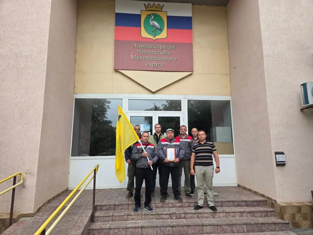 В администрации Чаплинского МО наградили бригаду МУП «Рязанское муниципальное предприятие тепловых сетей»