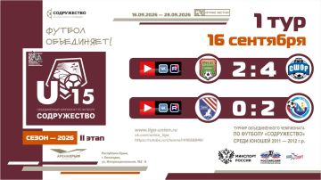 ����� 1 ���� ���� ������������ (U-15)!