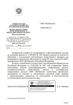 Россельхознадзор потребовал уничтожить серию вакцины "Мультикан-8", на которую жаловались в связи с гибелью собак