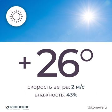 Ясная, солнечная погода ожидается в Херсонской области в пятницу, 18 сентября