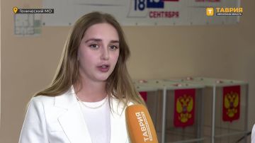 Впервые голосую и понимаю, как важно выбрать голос народа Херсонщины, заявила радиоведущая ТРК "Таврия"