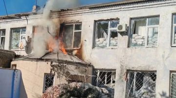 Украинский БПЛА атаковал здание отдела МВД в Горностаевке