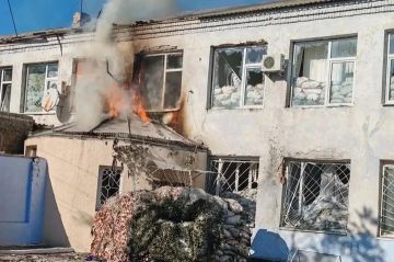 Здание МВД и станция техобслуживания повреждены в Горностаевке после атаки ВСУ