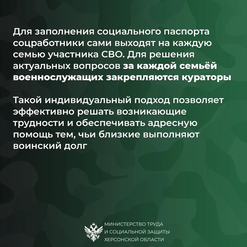 Что такое социальный паспорт семьи участника СВО и для чего он необходим?