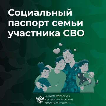 Что такое социальный паспорт семьи участника СВО и для чего он необходим?