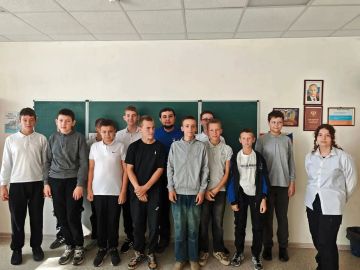Открытый урок по первой медицинской помощи в школе села Красное