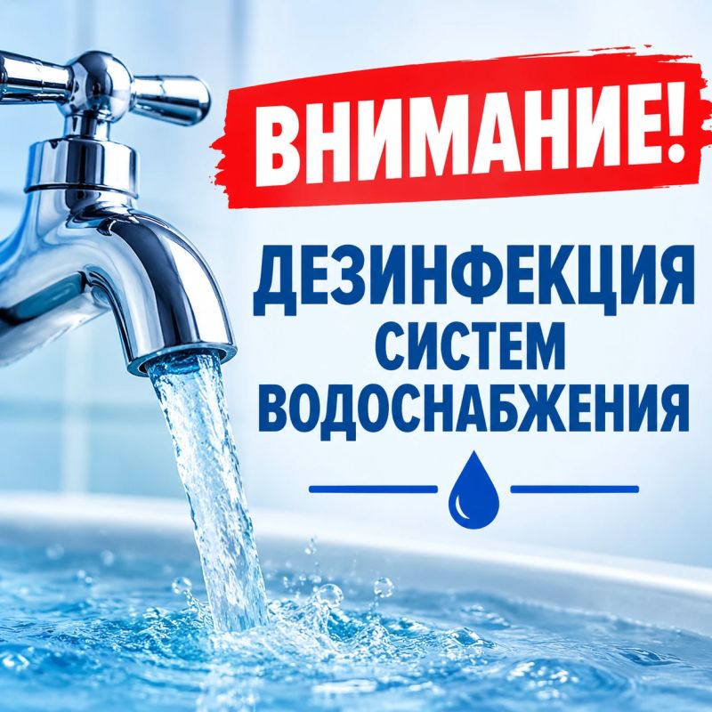 ВНИМАНИЕ! Плановое хлорирование водопроводных сетей и объектов Каховского округа — октябрь 2026