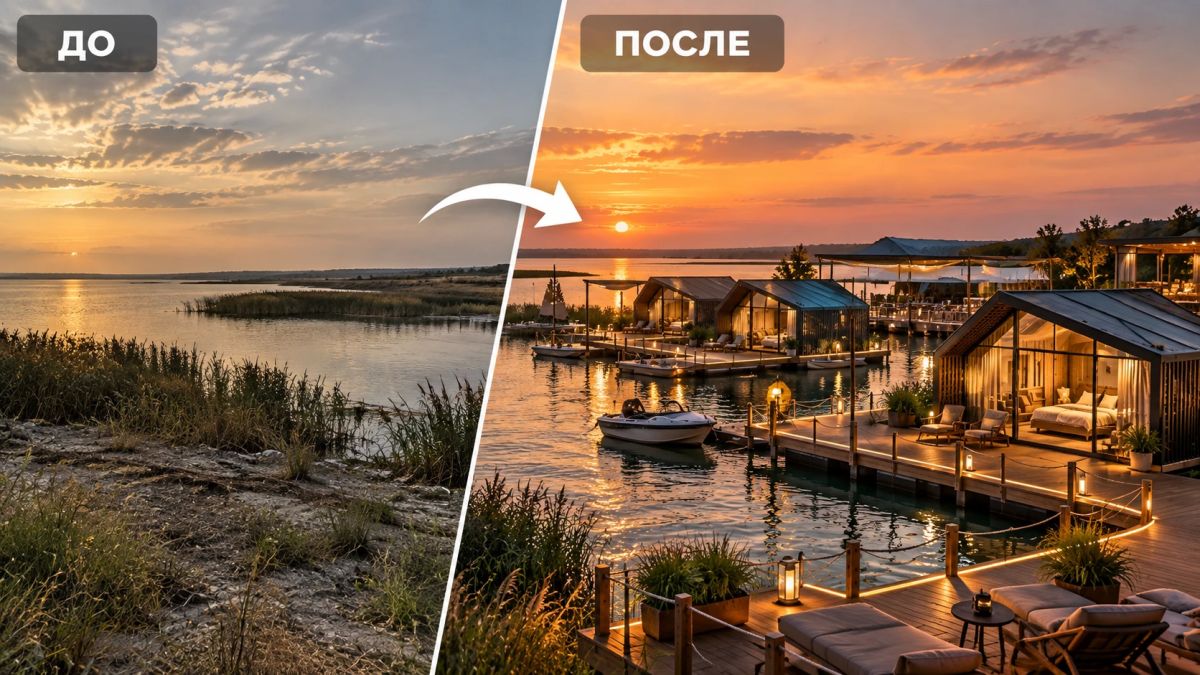 Инвестиционный потенциал Херсонской области: глэмпинг на воде
