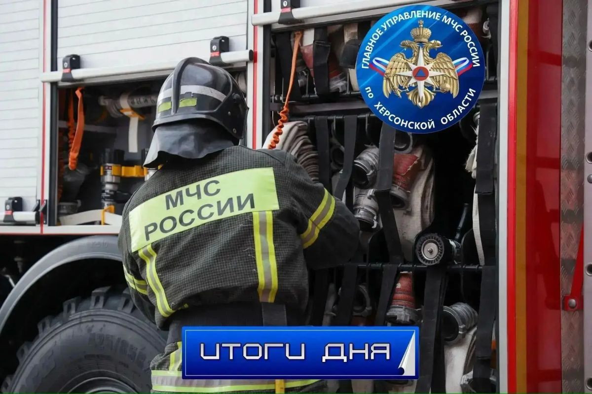 За дежурные сутки пожарно-спасательные подразделения МЧС Херсонской области реагировали на: