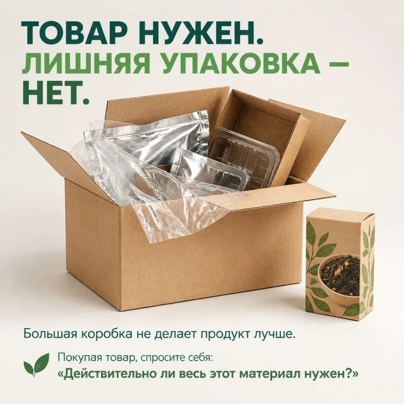 Коробка больше товара: как избыточная упаковка превращается в лишний мусор