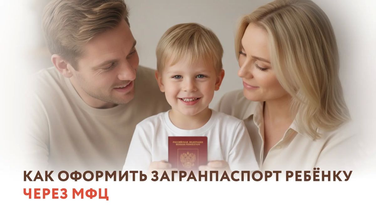 Загранпаспорт для ребёнка: документы, сроки и запись в МФЦ