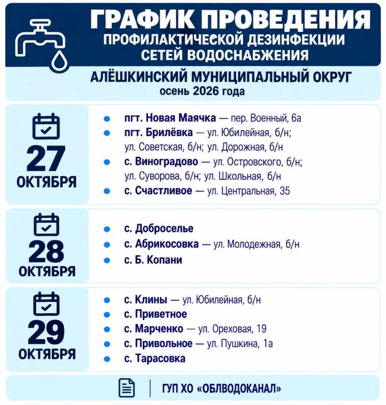 ОБЪЯВЛЕНИЕ О ПРОВЕДЕНИИ ПРОФИЛАКТИЧЕСКОЙ ДЕЗИНФЕКЦИИ