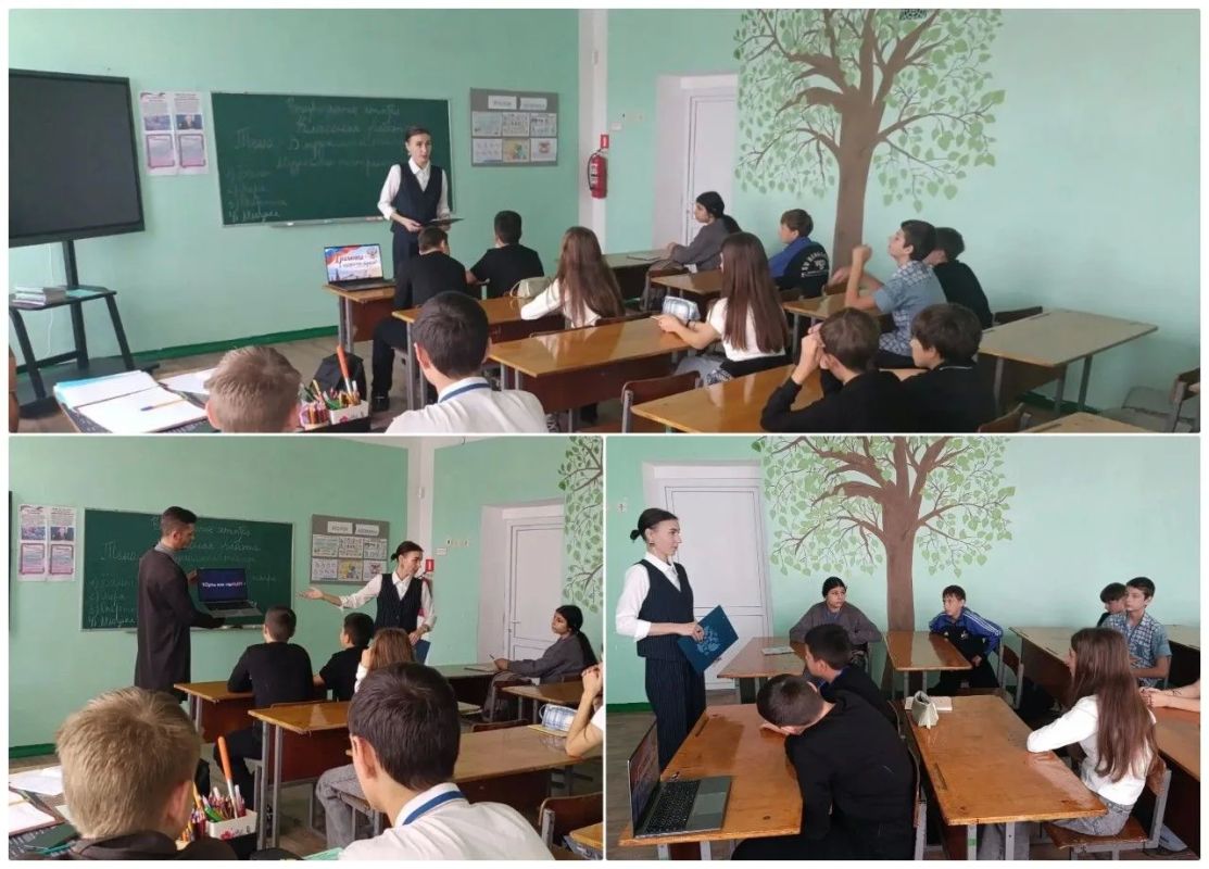 14 октября сотрудники Новоалексеевского Дома культуры провели беседу «Грамота – к мудрости дорога» для учащихся 8-А класса Новоалексеевской школы № 2