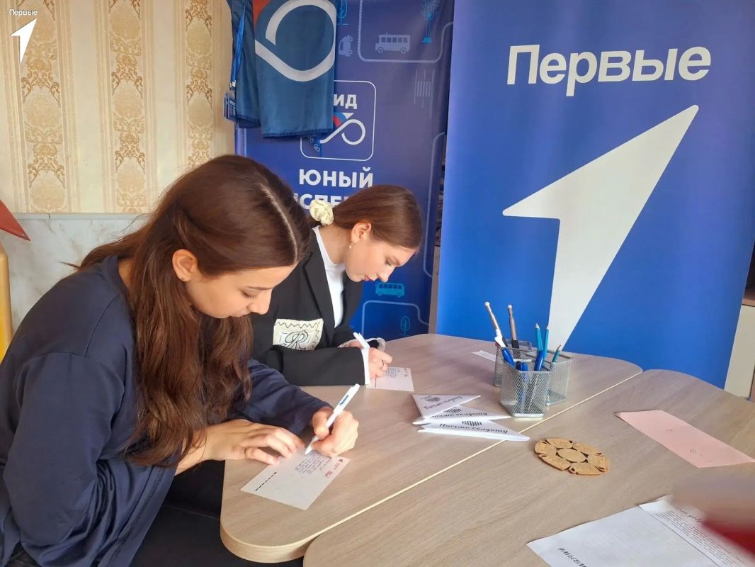 Первые Чаплинского округа написали письма нашим защитникам