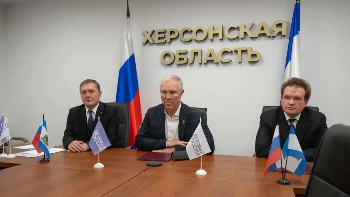 Губернатор Херсонской области принял участие во встрече Владимира Путина с участниками юбилейного форума-съезда "Деловой России"