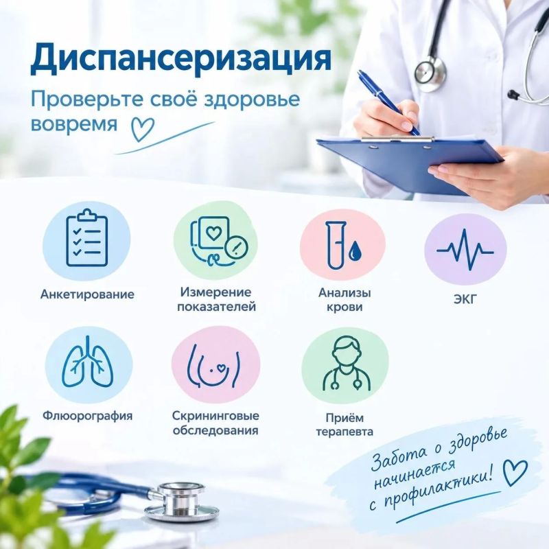 Что входит в диспансеризацию?
