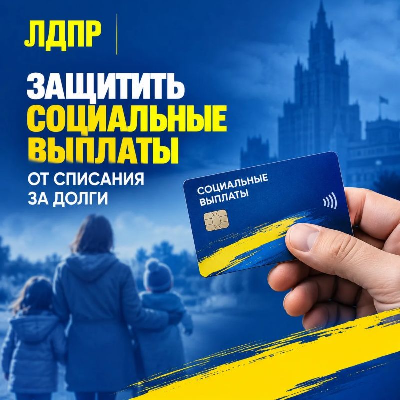 ЛДПР предлагает защитить социальные выплаты от списания за долги