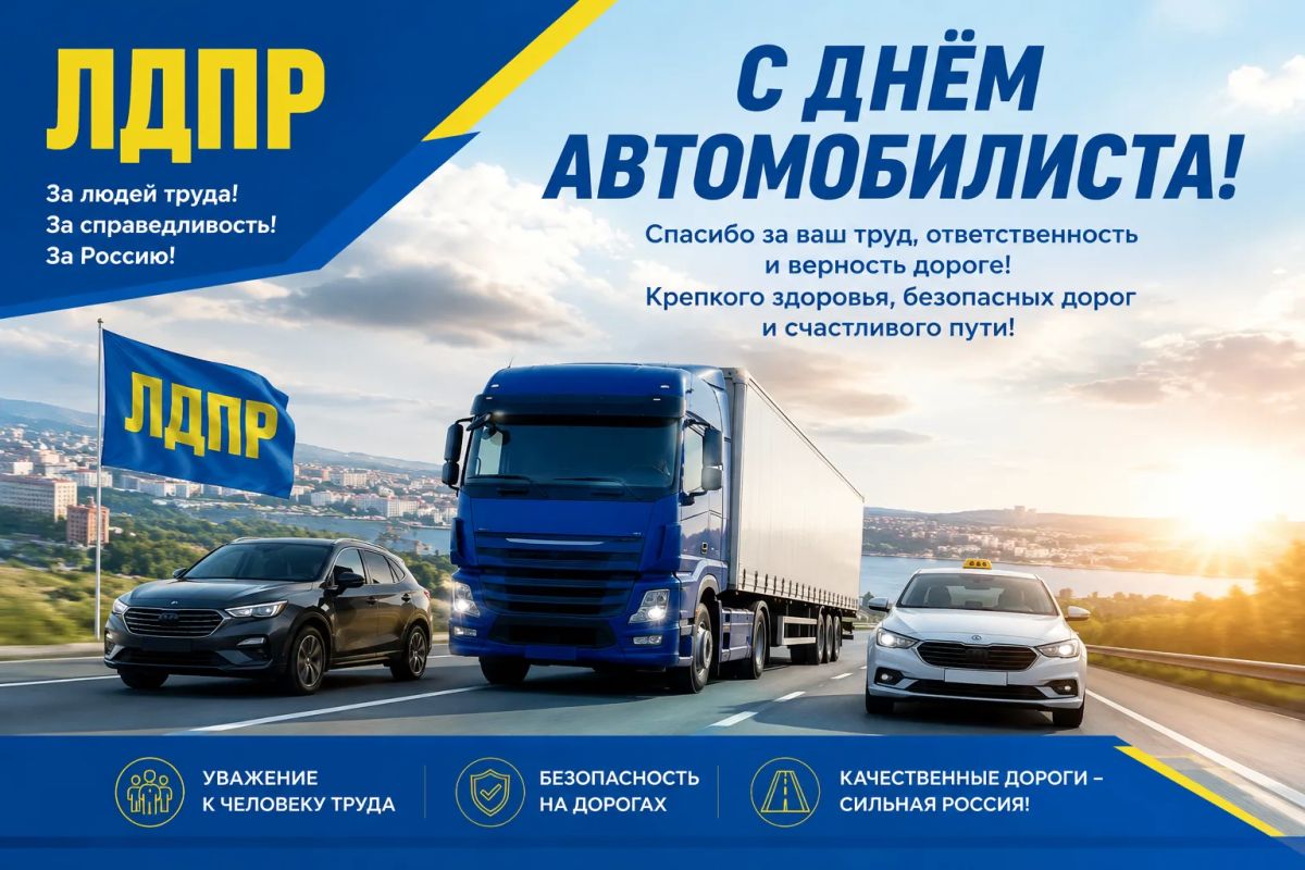 ЛДПР поздравляет с Днём автомобилиста!
