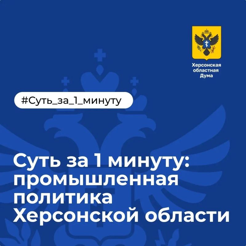 Суть за 1 минуту: промышленная политика Херсонской области