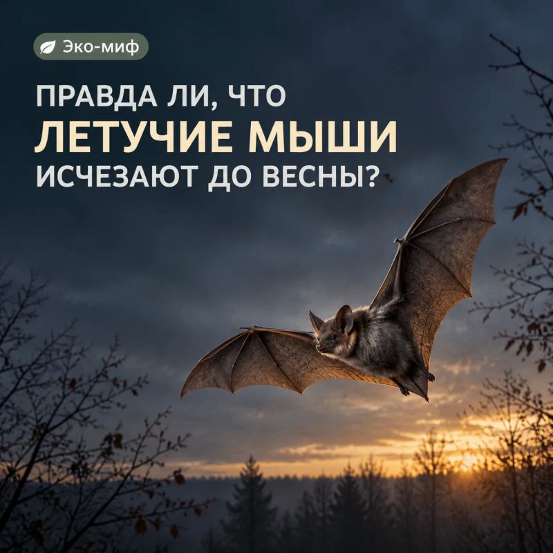 Правда ли, что летучие мыши исчезают до весны?