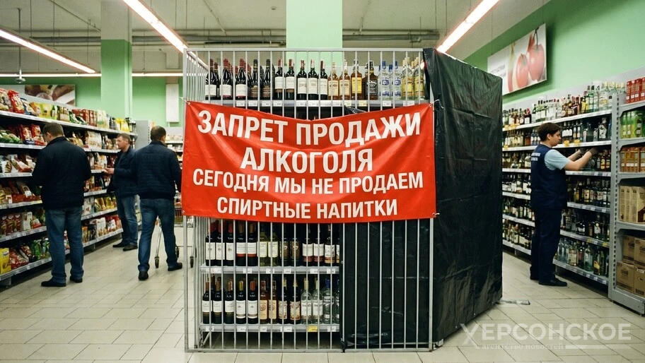 В Херсонской области 4 ноября будет действовать запрет на продажу алкоголя