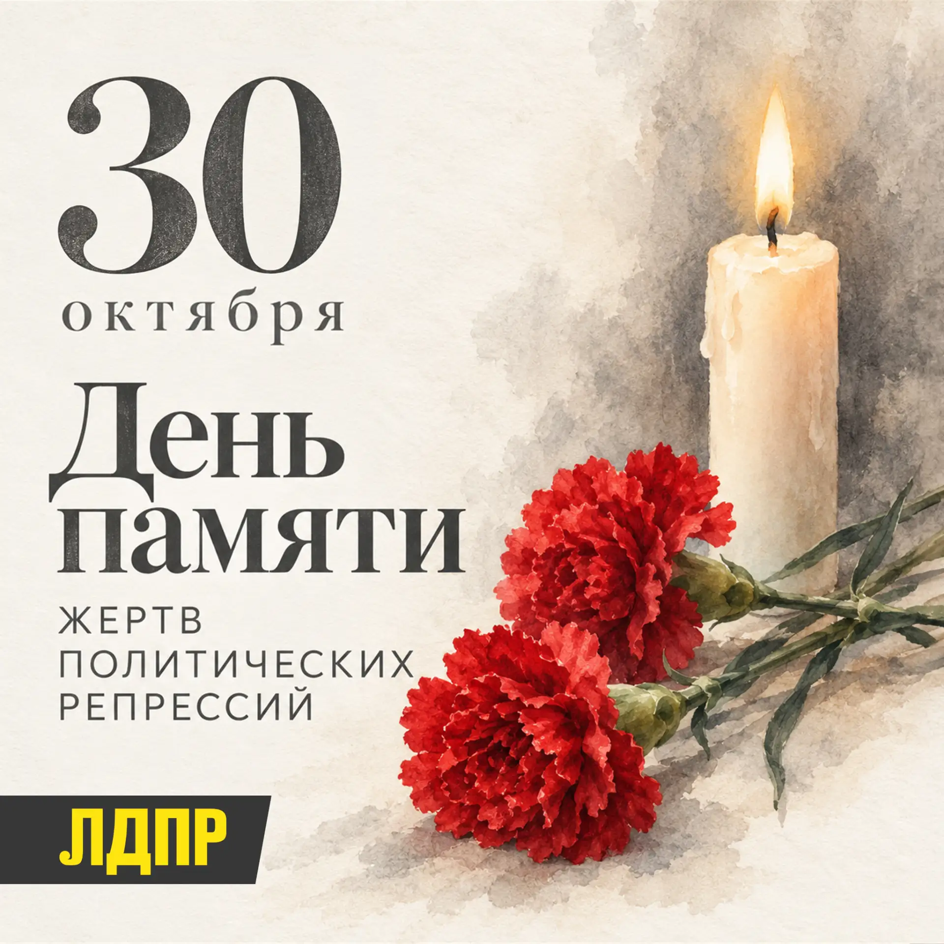 30 октября — День памяти жертв политических репрессий
